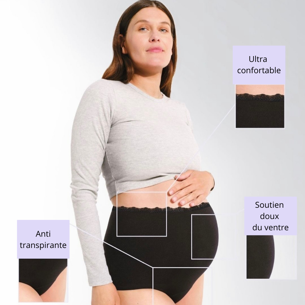 La culotte de maternité qui soutient votre ventre et soulage vos douleurs
